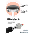 Artiss set of 4 PU Leather Bar Stools Kitchen Bar Stool Dining Chair Black Anton Swivel