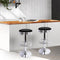 Artiss set of 4 PU Leather Bar Stools Kitchen Bar Stool Dining Chair Black Anton Swivel