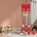 Everfit Kids Basketball Hoop Stand Adjustable 5-in-1 Sports Center Toys Set Red