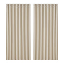 Artiss 2X Blockout Curtains Blackout Window Curtain Eyelet 300x230cm Beige
