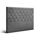 Artiss Double Size Upholstered Fabric Headboard - Dark Grey