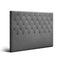 Artiss Double Size Upholstered Fabric Headboard - Dark Grey