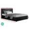 Artiss NINO King Single Size Gas Lift Bed Frame Base With Storage Mattress Black Leather