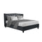 Artiss Pier Bed Frame Fabric - Charcoal Double