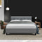 Artiss Soho Bed Frame Fabric- Grey Double