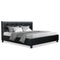 Artiss King Size Bed Frame Base Mattress Platform Black Leather Wooden SOHO