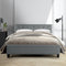 Artiss Van Bed Frame Fabric - Grey Double