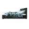 Artiss Vila Bed Frame Fabric Gas Lift Storage - Charcoal Queen