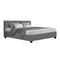 Artiss Ware Bed Frame Fabric Gas Lift Storage - Grey King