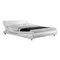 Artiss Flio Bed Frame PU Leather - White Queen