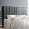 Artiss VELA Bed Head Headboard King Size Bedhead Velvet Grey