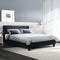 Artiss Neo PU Leather Bed Frame - Black Double