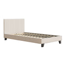 Artiss Bed Frame King Single Size Boucle Fabric Mattress Base Platform Wooden