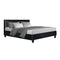 Artiss Neo PU Leather Bed Frame - Black Queen