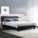 Artiss Neo PU Leather Bed Frame - Black Queen