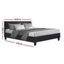Artiss Neo Fabric Bed Frame - Charcoal Queen