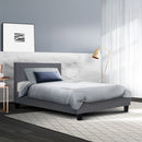 Artiss Neo Fabric Bed Frame - Grey Single