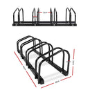 Weisshorn 4 Bike Stand Floor Bicycle Storage Black