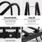 Weisshorn 6 Bike Stand Floor Bicycle Storage Black