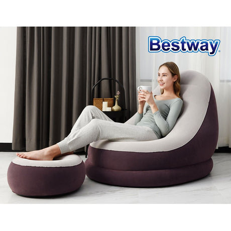Bestway Inflatable Air Chair Seat Couch Lazy Sofa Lounge Blow Up Ottoman