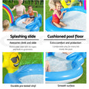 Bestway Swimming Pool Rainbow Slide Play Above Ground Kids Inflatable Pools