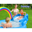 Bestway Swimming Pool Rainbow Slide Play Above Ground Kids Inflatable Pools