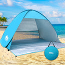 Weisshorn 4 Person Portable Pop Up Camping Tent - Blue