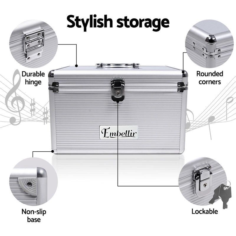 Embellir 240 Disc Aluminium Storage Box - Silver