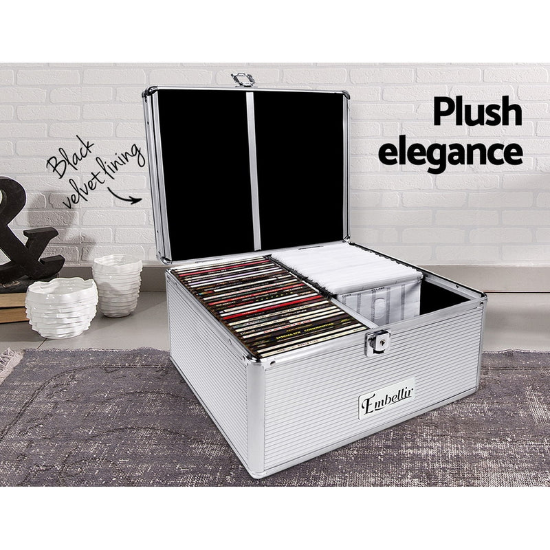Embellir 240 Disc Aluminium Storage Box - Silver