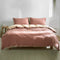 Cosy Club Quilt Cover Set Cotton Duvet King Red Beige