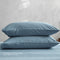 Cosy Club Washed Cotton Sheet Set Queen Blue