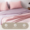 Cosy Club Washed Cotton Sheet Set Pink Purple Queen