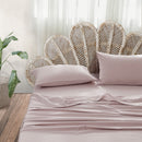 Cosy Club Washed Cotton Sheet Set Queen Purple