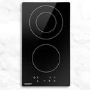 Devanti Electric Ceramic Cooktop 30cm Kitchen Cooker Cook Top Hob Touch Control 3-Zones