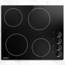 Devanti Ceramic Cooktop 60cm Electric Kitchen Burner Cooker 4 Zone Knobs Control