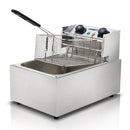 Devanti Commercial Electric Single Deep Fryer - Silver