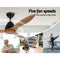 48 DC Motor Ceiling Fan with Remote 8H Timer Reverse Mode 5 Speeds Natural"
