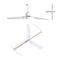 52 DC Motor Ceiling Fan with LED Light with Remote 8H Timer Reverse Mode 5 Speeds"