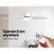 52 DC Motor Ceiling Fan with LED Light with Remote 8H Timer Reverse Mode 5 Speeds"