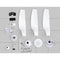 52 DC Motor Ceiling Fan with LED Light with Remote 8H Timer Reverse Mode 5 Speeds"