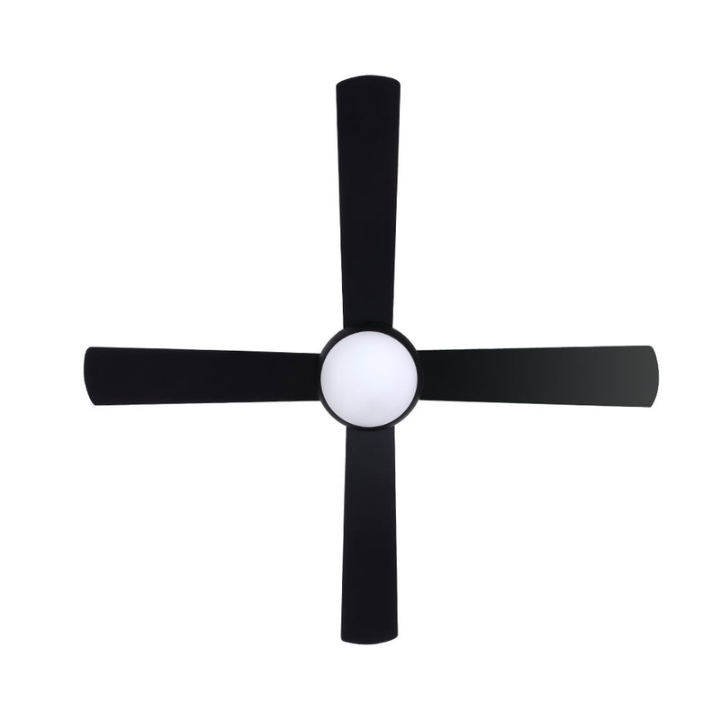 Devanti 52'' Ceiling Fan w/Light w/Remote Timer - Black