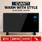 Devanti 2000W Portable Electric Panel Heater - Black Glass