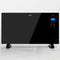 Devanti 2000W Portable Electric Panel Heater - Black Glass