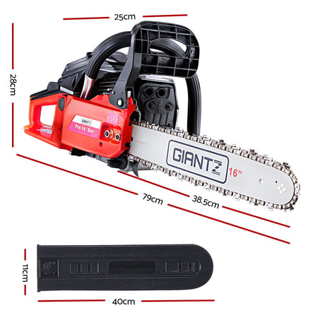 Giantz 45cc Petrol Commercial Chainsaw 20 Bar E-Start Pruning Chain Saw
