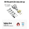 Devanti Gas Cooktop 60cm Gas Stove Cooker 4 Burner Cook Top Konbs NG LPG Steel