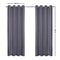 Art Queen 2 Panel 140 x 213cm Block Out Curtains - Grey