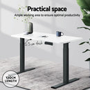 Artiss Motorised Standing Desk Desktop Electric Sit Stand Table White