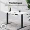 Artiss Motorised Standing Desk Desktop Electric Sit Stand Table White