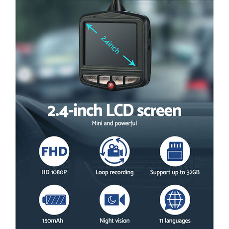 UL-tech Mini Car Dash Camera 1080P 2.4