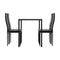 Artiss Dining Chairs and Table Dining Set 4 Chair Set Of 5 Wooden Top Black